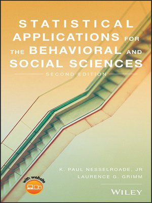 cover image of Statistical Applications for the Behavioral and Social Sciences